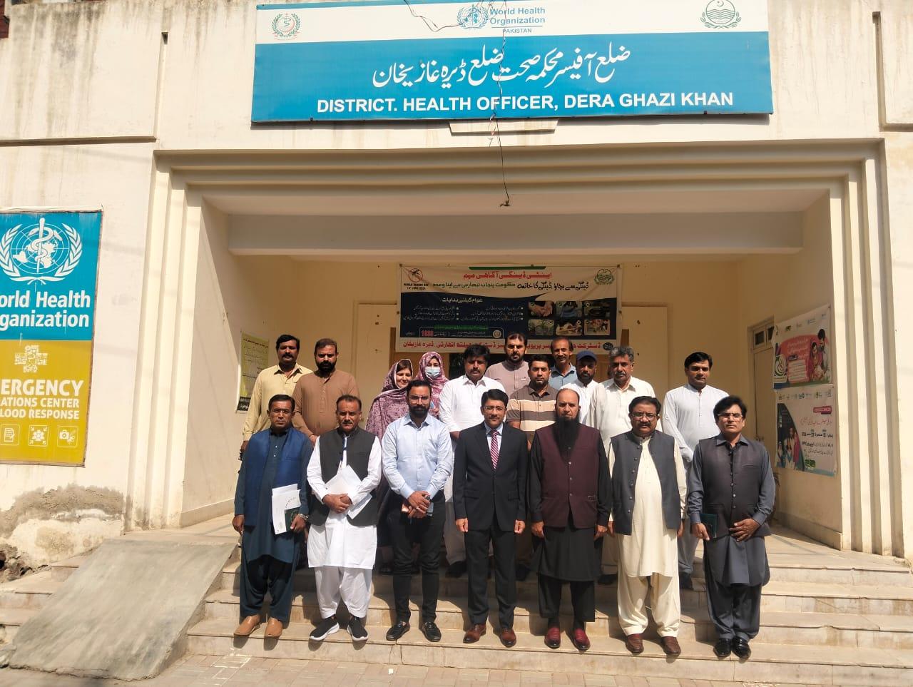 ڈائریکٹر جنرل ہیلتھ سروسز پنجاب ڈاکٹر خالد محمود کا ضلع راجن پور اور ڈیرہ غازی خان کا دورہ