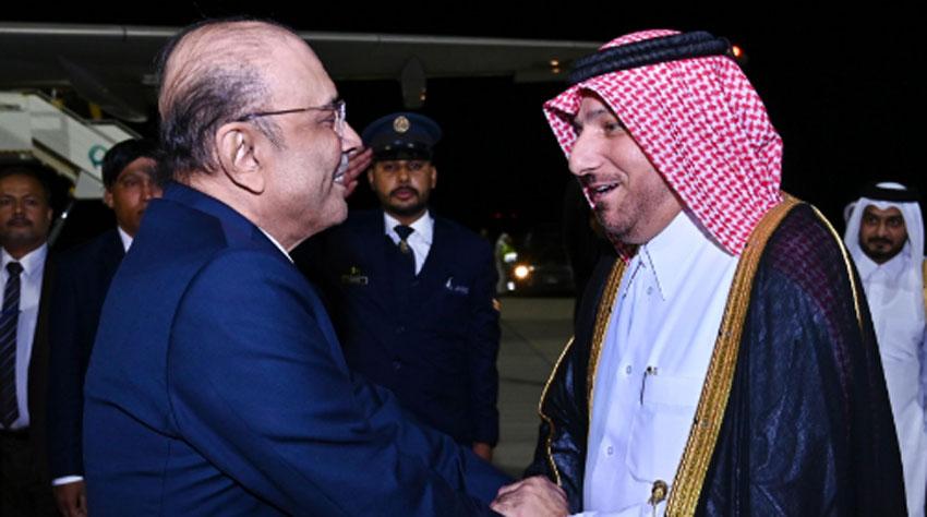 President zardari in Doha to attend World Social Development Conference