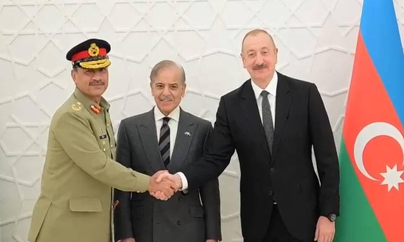 وزیراعظم کی آذری صدر سے ملاقات، آرمی چیف بھی ہمراہ، دو طرفہ تعاون اور دیگر امور پر تبادلہ خیال