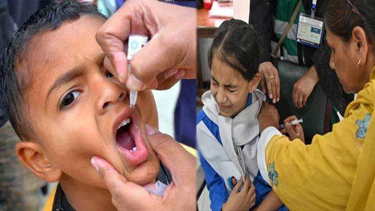 ملک بھر میں خسرہ،روبیلا اور پولیو سے بچاؤ کی قومی ویکسی نیشن مہم جاری