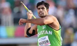 اولمپک ریکارڈ ہولڈر ارشد ندیم نے مسلسل دوسری بار نیشنل گیمز میں گولڈ میڈل جیت لیا