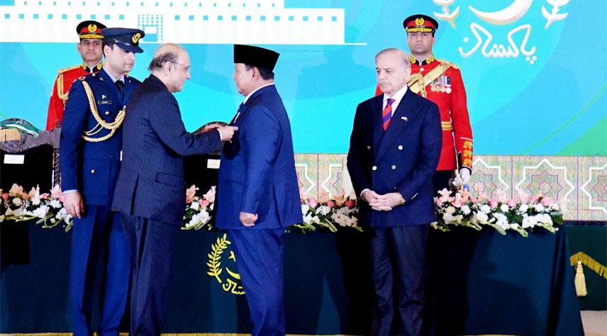 President confers Nishan-e-Pakistan on Indonesian President