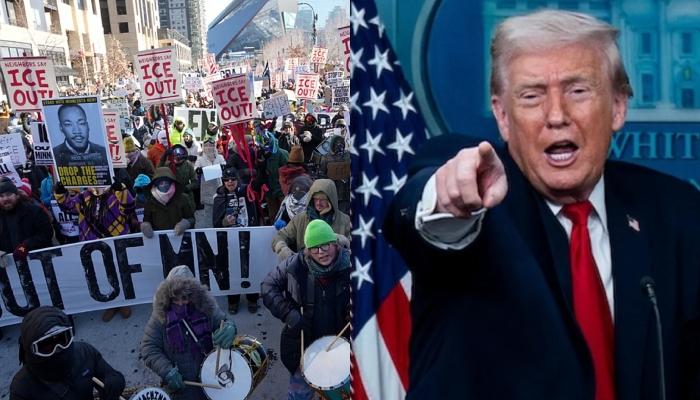 ٹرمپ کا منی سوٹا کے گورنر اور میئر پرلوگوںکو بغاوت کے لیے بھڑکانے کا الزام