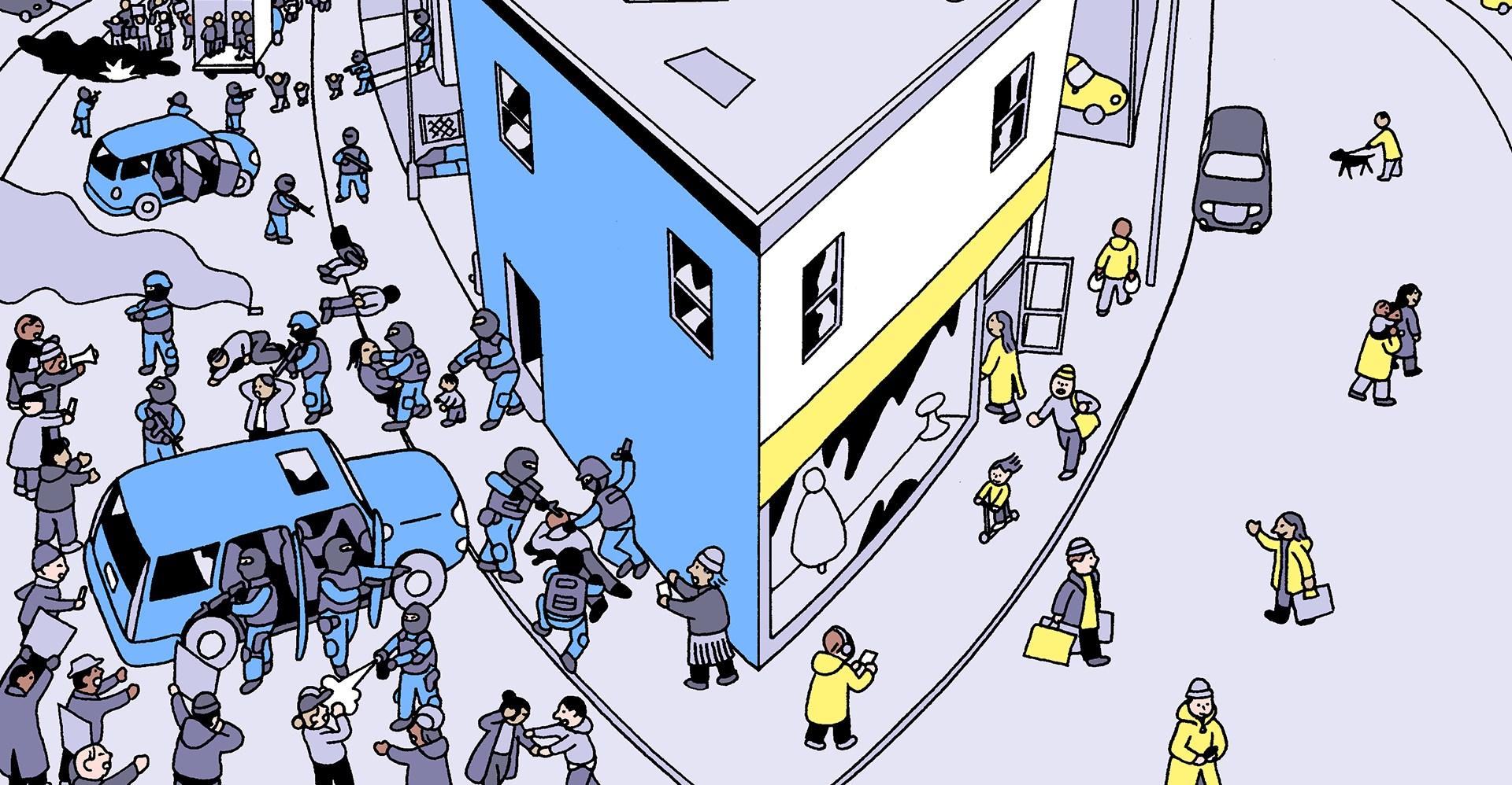 Your friends are still acting like everything is normal in America. What do you do?