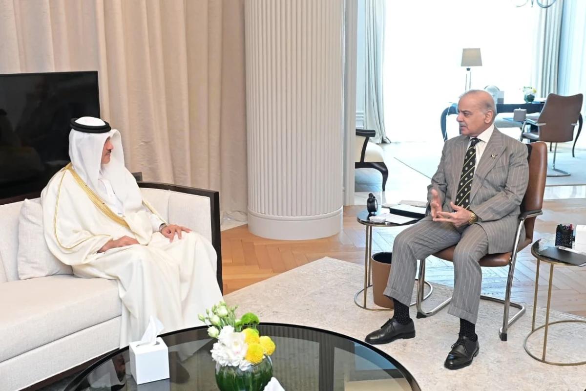 وزیراعظم کی قطری وزیر ِمملکت سے ملاقات، تعلقات میں بڑھتی ہوئی رفتار پر اطمینان کا اظہار