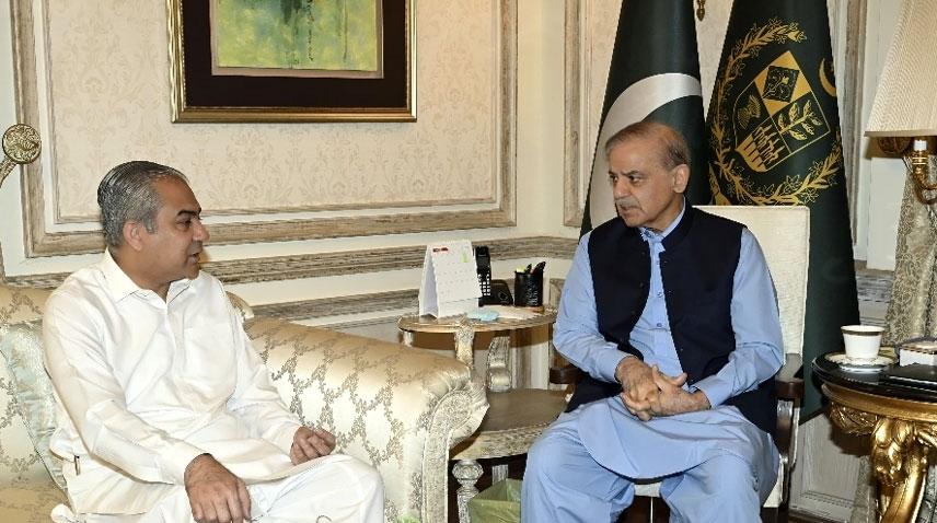 Naqvi calls on PM Shehbaz before Tehran visit