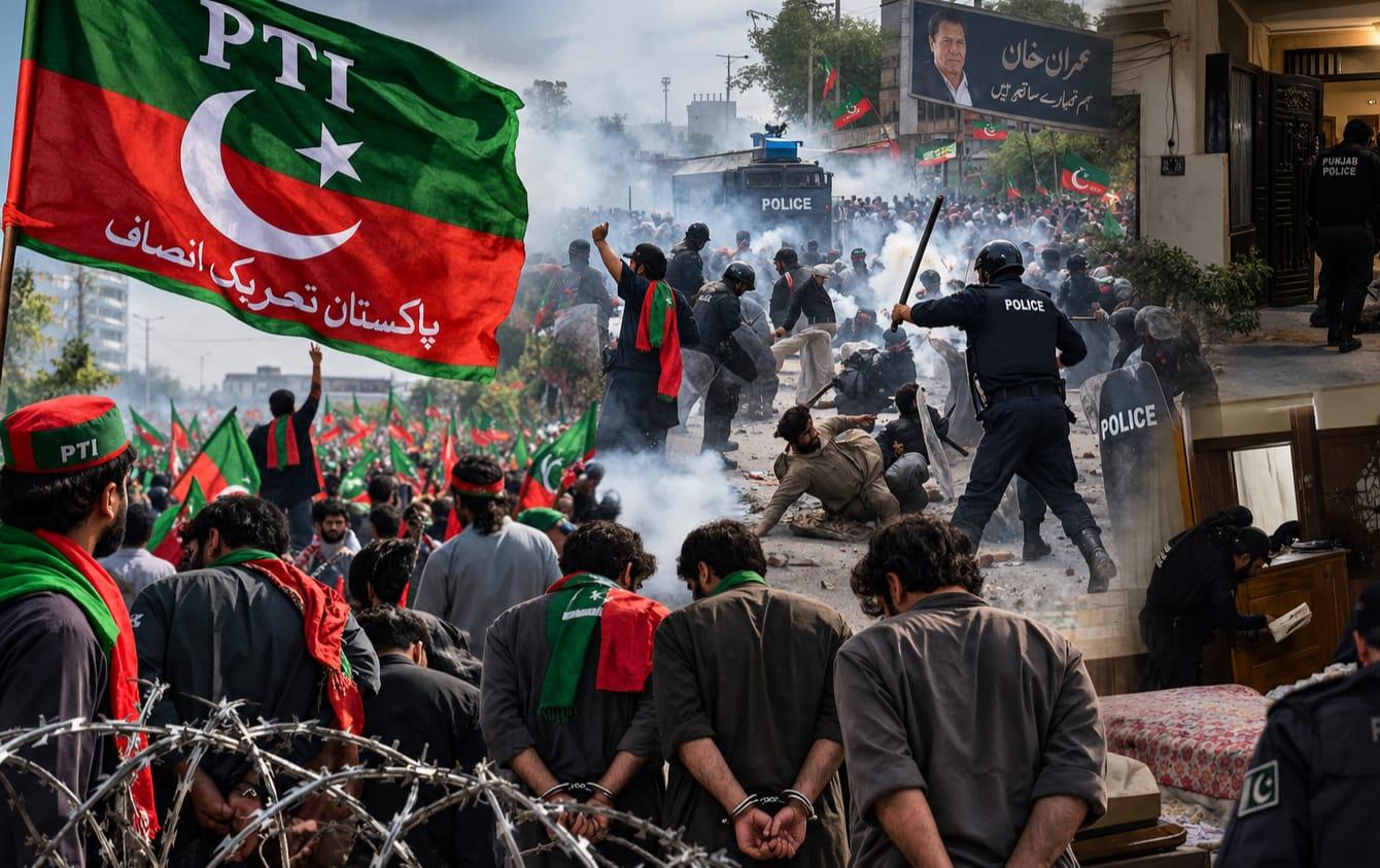 27 ستمبر کی کال سے قبل پی ٹی آئی کارکنوں کی گرفتاریاں جاری, پی ٹی آئی رہنماوں کی شدید مذمت