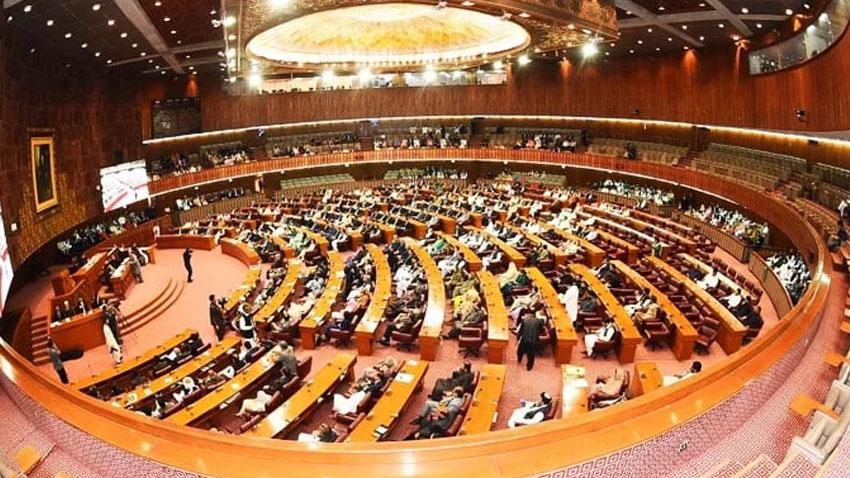 Resolution concerning imposition of emergency in KP and Presidential Order presented in NA