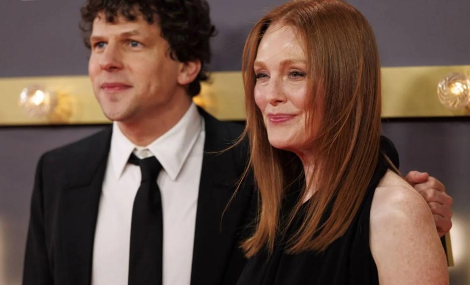 Jesse Eisenberg, Julianne Moore bring curtain down on London Film Festival with 'The Debut'