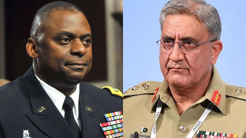 آرمی چیف اور امریکی وزیر دفاع لائیڈ جے آسٹن کے درمیان ٹیلیفونک رابطہ