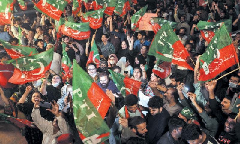 PTI protest against rigged elections