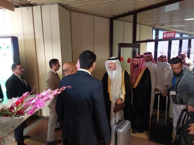 Saudi delegation arrives on Karachi airport