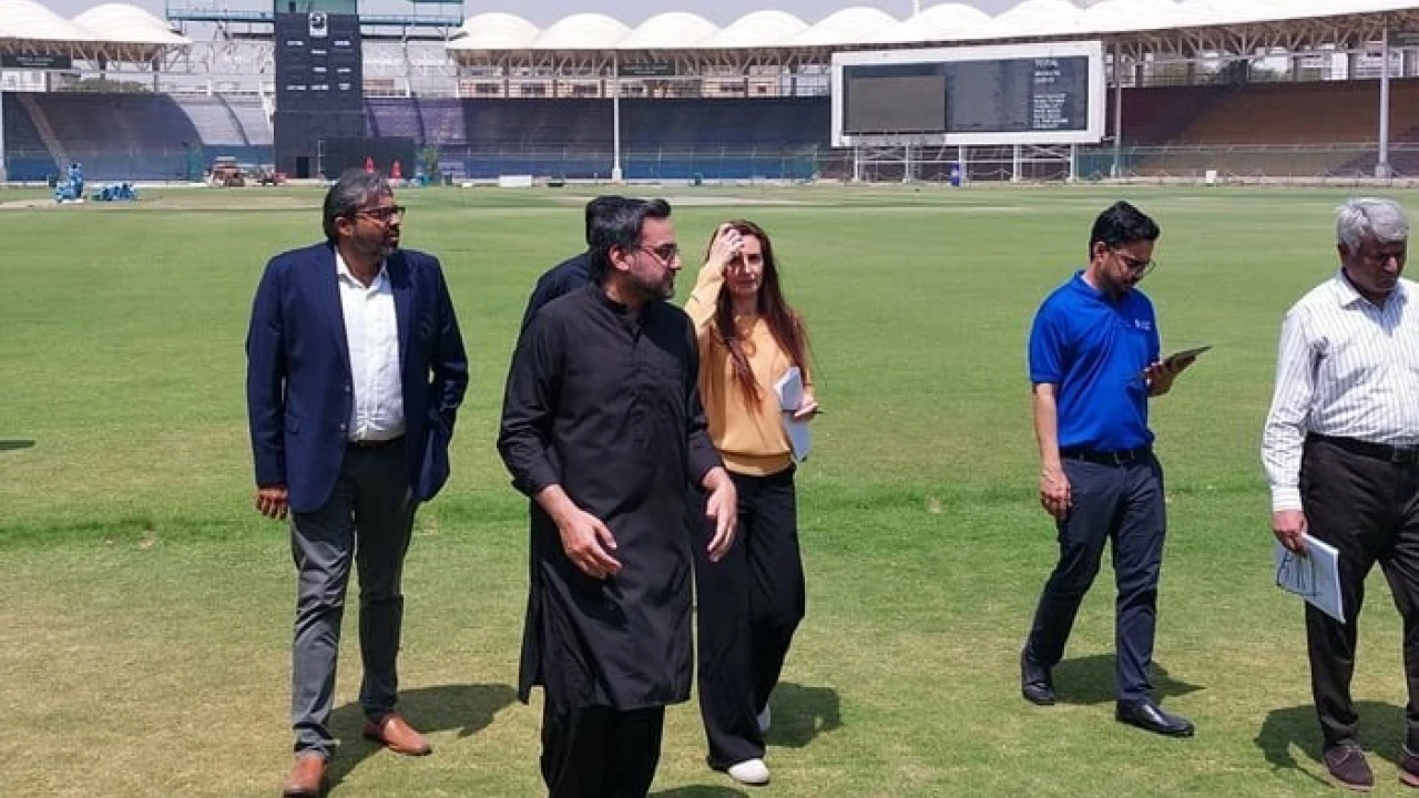 Champions Trophy: ICC delegation visits National Bank Stadium Karachi