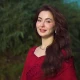 Hania Aamir stuns in red at family wedding