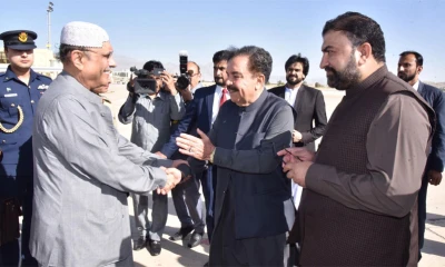 President arrives in Quetta on two-day official visit